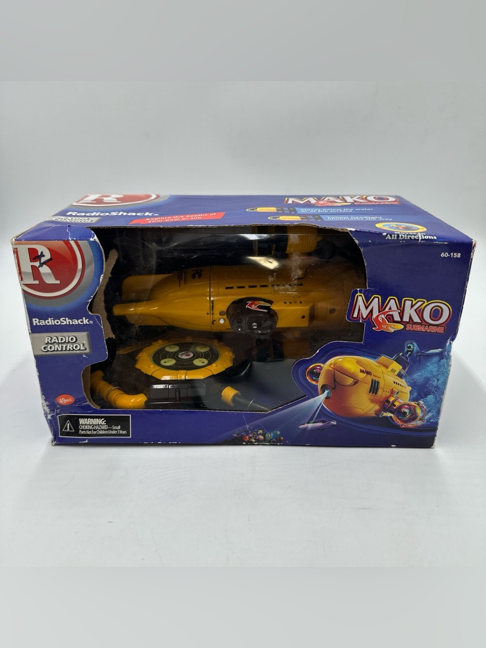 Vintage RadioShack MAKO RC Submarine Pool Toy 49MHz 60-158 New In Box